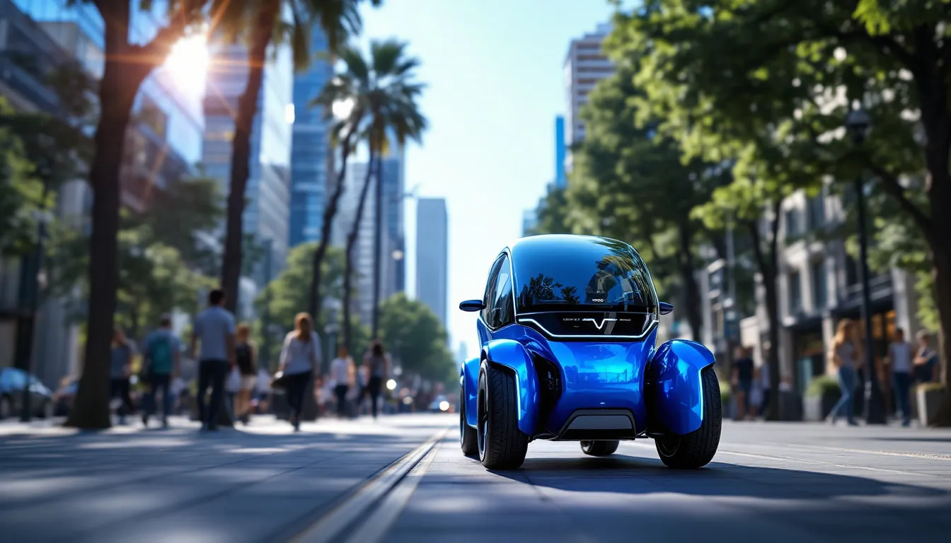 Révolution dans les villes italiennes : le Baw1, quadricycle électrique innovant et compact.