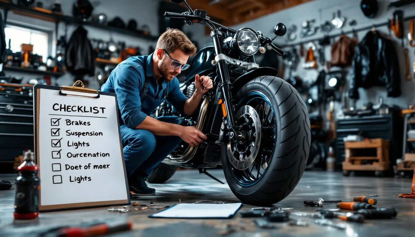 Contrôle technique moto : 5 vérifications indispensables pour garantir votre sécurité.
