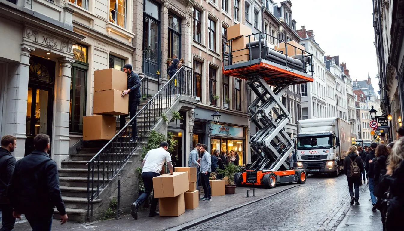 Déménagement à Bruxelles : pourquoi le lift change tout