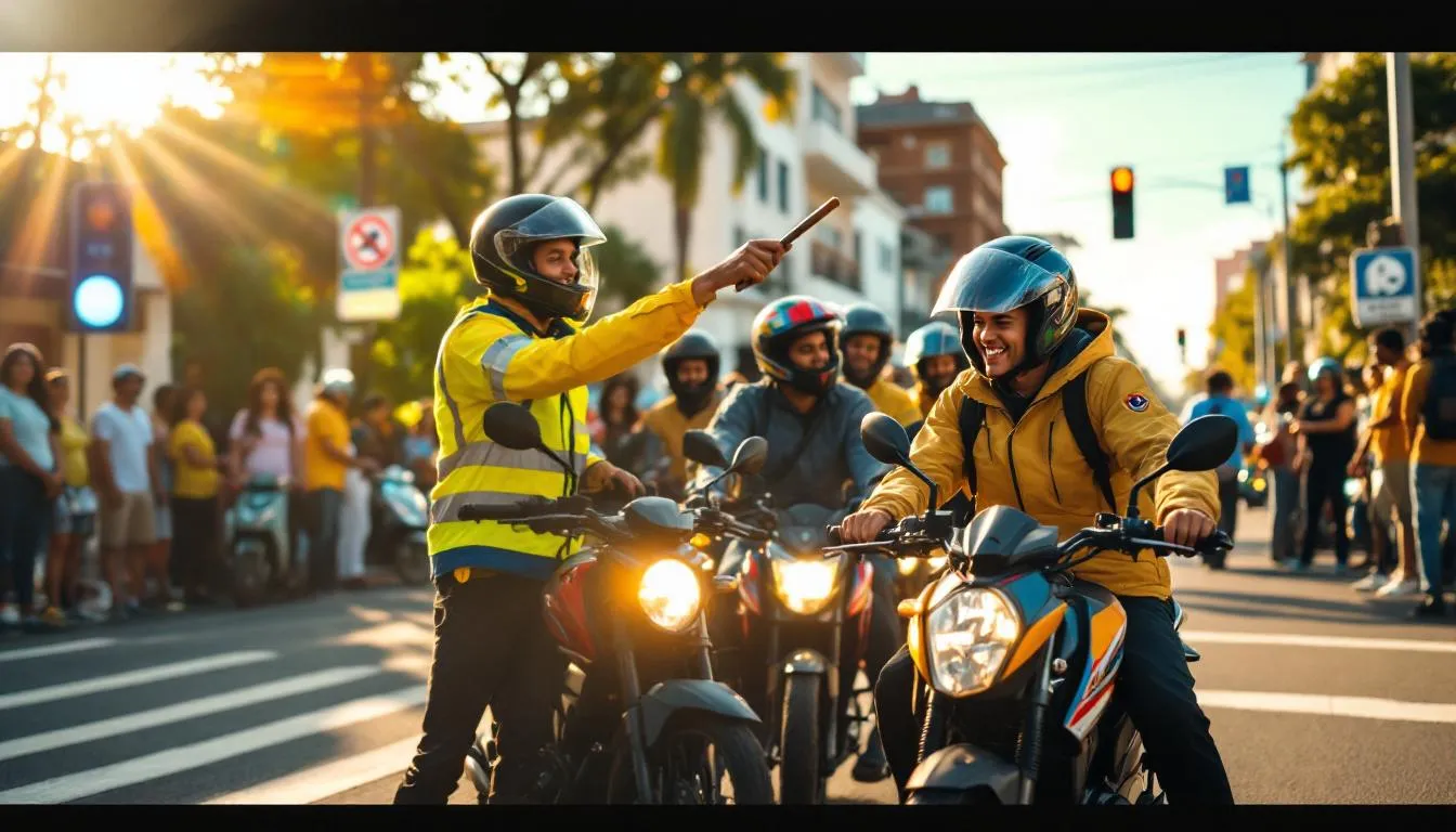 Comment libérer un passage piéton bloqué par des motards : la méthode efficace ?