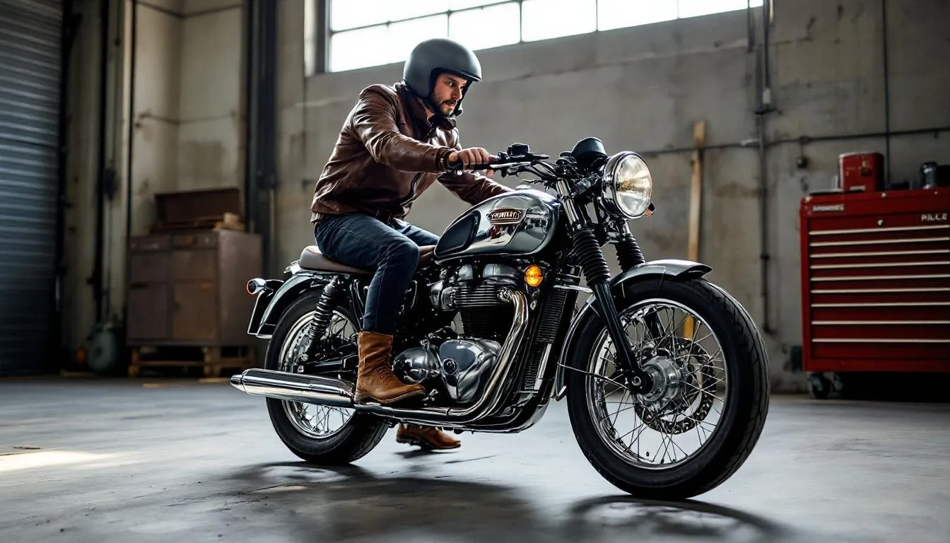 Démarrer sa Triumph TR6 au kick : la méthode infaillible