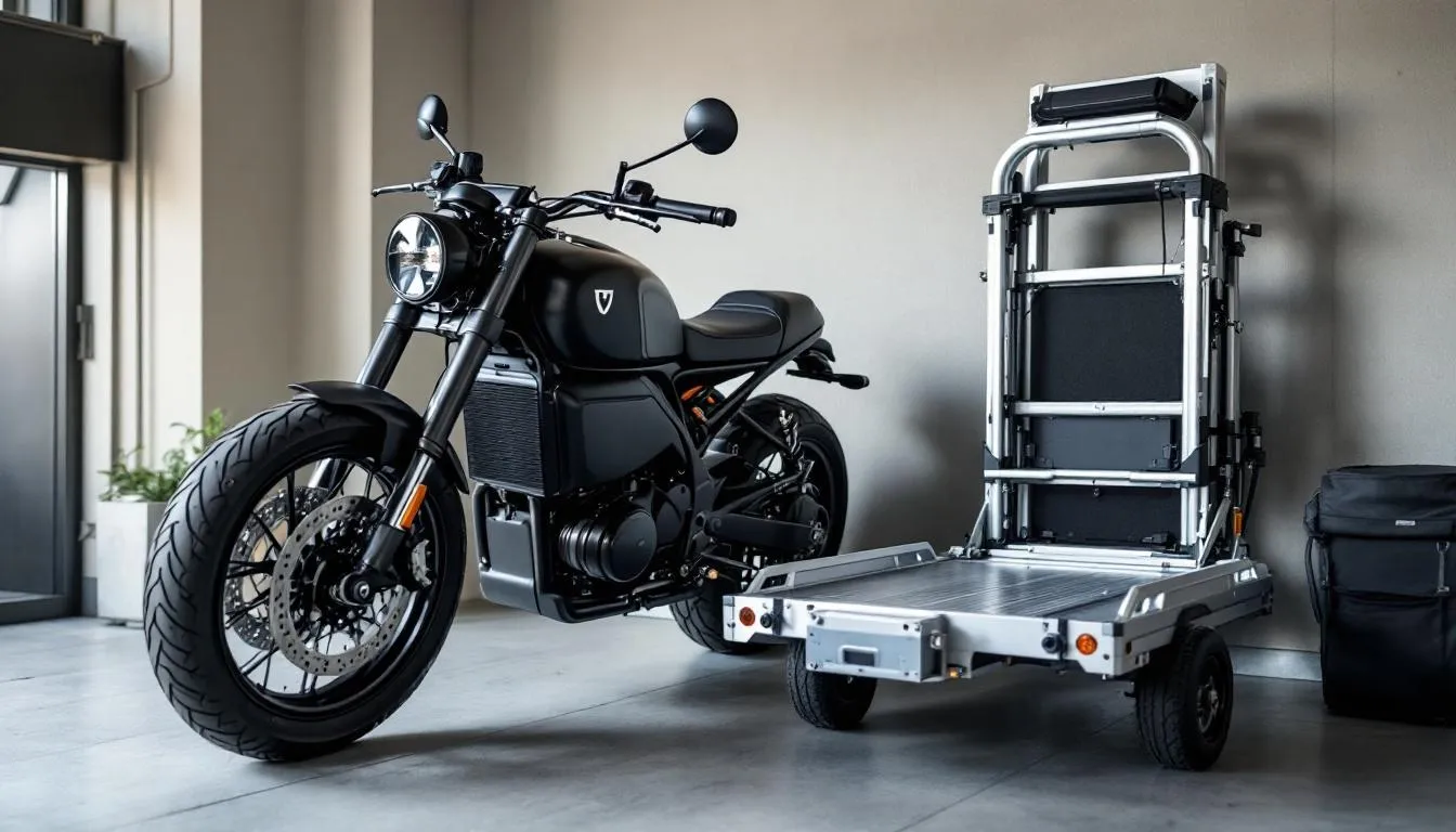 Pas de place au garage ? Les remorques moto pliantes