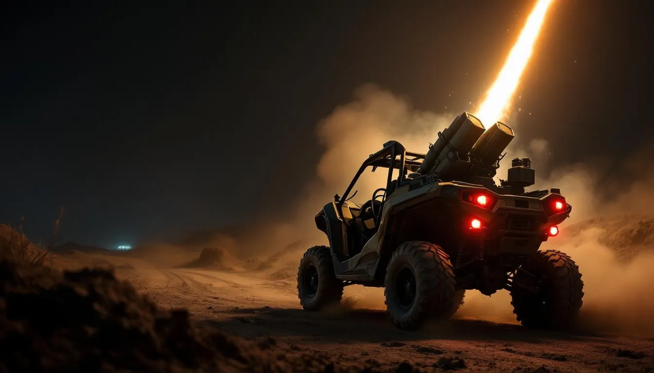 Ukraine : un buggy Can-Am transformé en lance-missiles